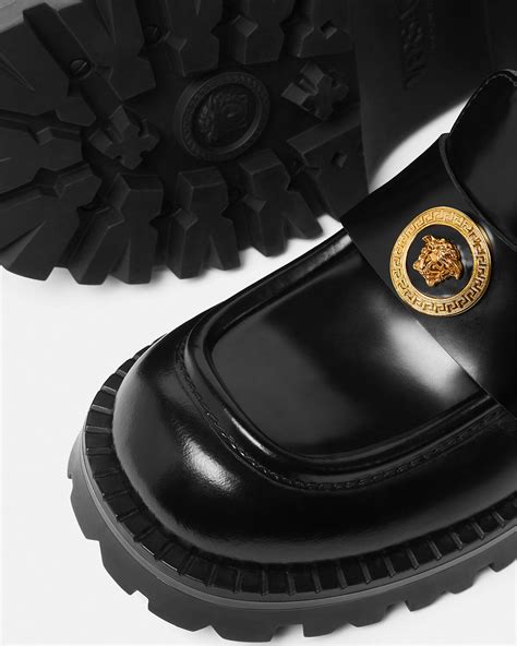 versace style a230893|Alia Platform Loafers 35 mm Black,Gold .